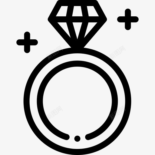 订婚戒指约会应用程序8直线型图标svg_新图网 https://ixintu.com 直线型 约会应用程序8 订婚戒指
