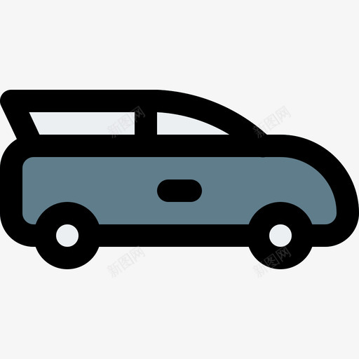 小型货车运输47线性颜色图标svg_新图网 https://ixintu.com 小型货车 线性颜色 运输47