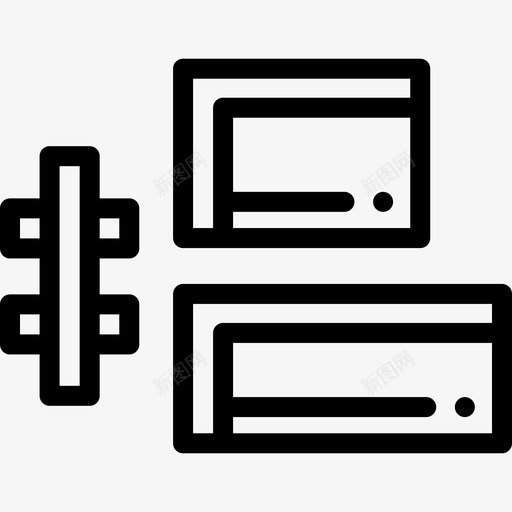 左对齐向量编辑工具5线性图标svg_新图网 https://ixintu.com 向量编辑工具5 左对齐 线性