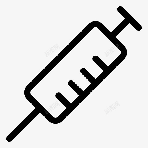 注射器血液药物图标svg_新图网 https://ixintu.com 医疗 治疗 注射器 疫苗 药物 血液
