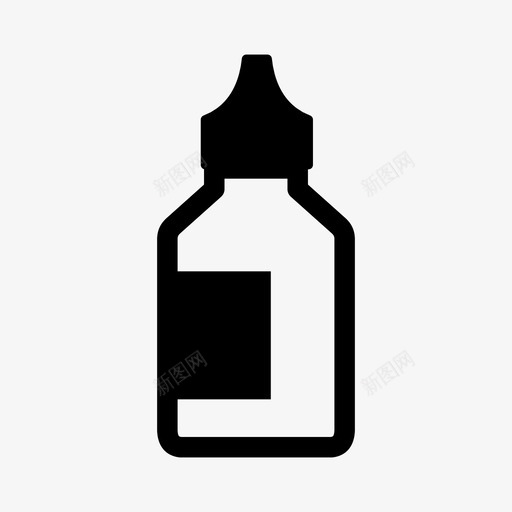 滴眼液眼药水流注图标svg_新图网 https://ixintu.com 殴打 流注 滴眼液 潮水 爆发 瓶子 盾徽 眼药水 药物 药物药物