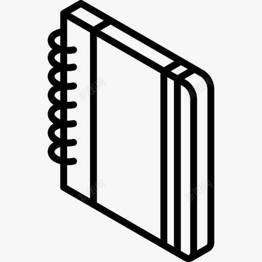 笔记本必备品15直线型图标svg_新图网 https://ixintu.com 必备品15 直线型 笔记本