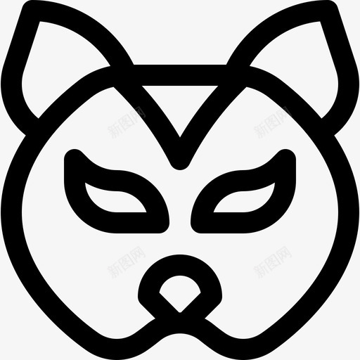 面具嘉年华7直线型图标svg_新图网 https://ixintu.com 嘉年华7 直线型 面具