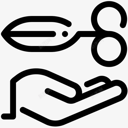 手剪裁缝时装师图标svg_新图网 https://ixintu.com 手剪 手工艺品 时装师 裁缝
