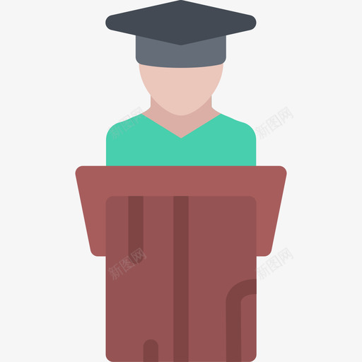 毕业童年学校公寓图标svg_新图网 https://ixintu.com 公寓 毕业 童年学校