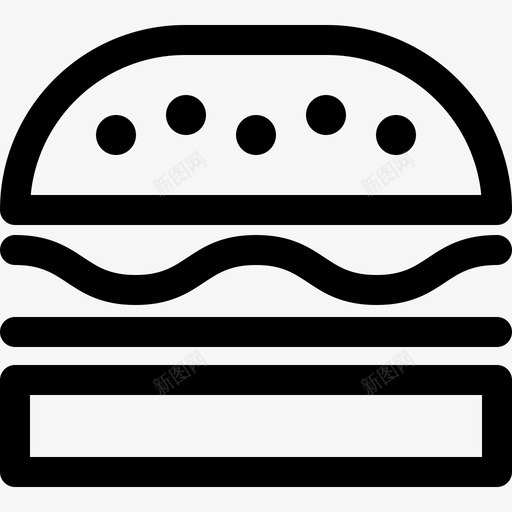 直系汉堡外卖图标svg_新图网 https://ixintu.com 外卖 直系汉堡