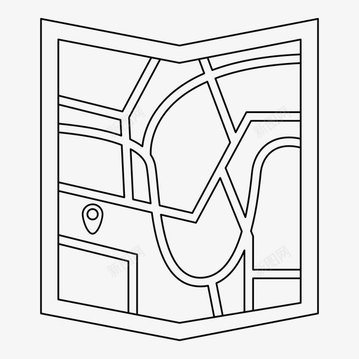 地图探险指南针图标svg_新图网 https://ixintu.com gps 位置 地图 指南针 探险