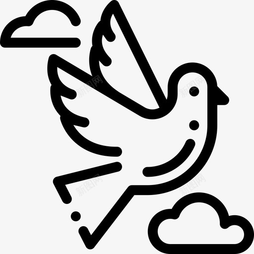 鸟类自然24直系图标svg_新图网 https://ixintu.com 直系 自然24 鸟类