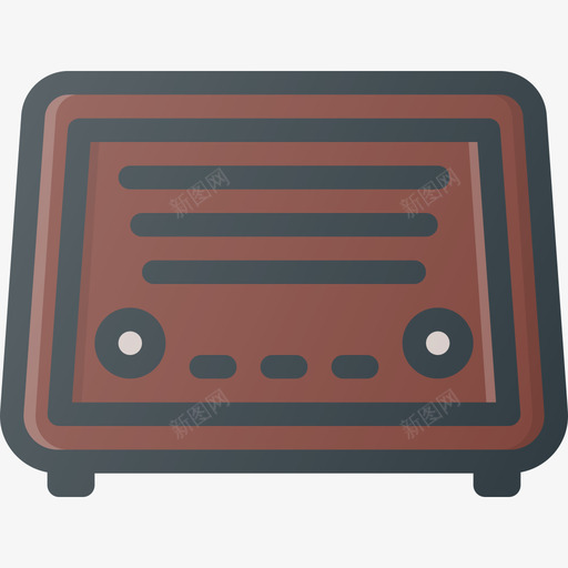 旧收音机音乐音频3线性颜色图标svg_新图网 https://ixintu.com 旧收音机 线性颜色 音乐音频3