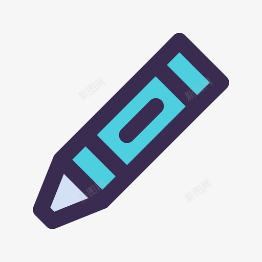 蜡笔5号工具线颜色蓝色图标svg_新图网 https://ixintu.com 5号工具 线颜色蓝色 蜡笔