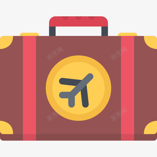 手提箱海滩和野营3公寓图标svg_新图网 https://ixintu.com 公寓 手提箱 海滩和野营3