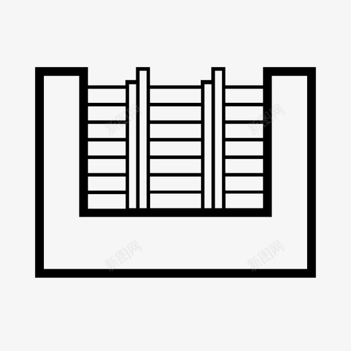 铝合金围栏图标svg_新图网 https://ixintu.com 铝合金围栏