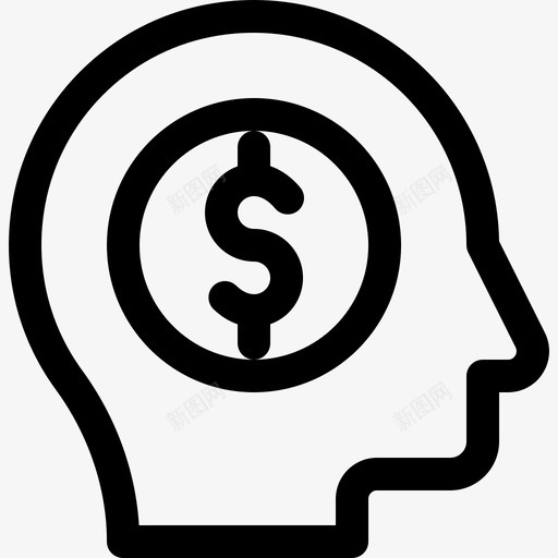 金钱人类思维5其他图标svg_新图网 https://ixintu.com 人类思维5 其他 金钱