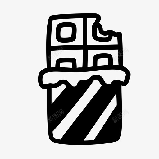 巧克力甜的图标svg_新图网 https://ixintu.com 巧克力 甜的