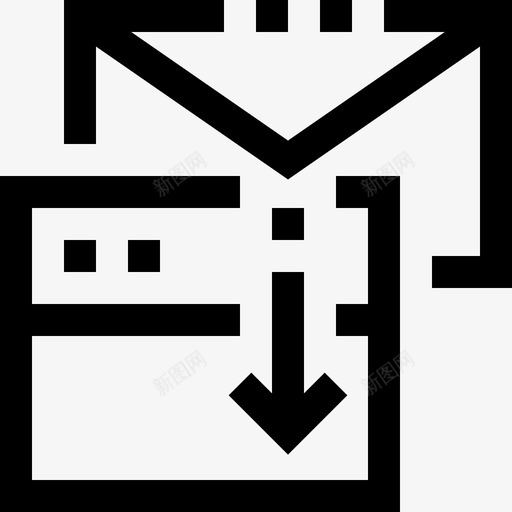 电子邮件社交和交流直系图标svg_新图网 https://ixintu.com 电子邮件 直系 社交和交流