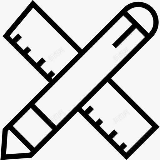 笔会创业与发展直线型图标svg_新图网 https://ixintu.com 创业与发展 直线型 笔会