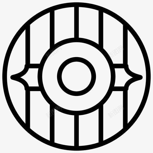 中世纪盾牌装甲军用盾牌图标svg_新图网 https://ixintu.com 中世纪盾牌 军用盾牌 战争武器 维京人 维京元素线图标 装甲