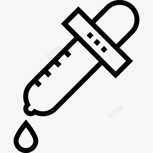 滴管医疗卫生3线性图标svg_新图网 https://ixintu.com 医疗卫生3 滴管 线性