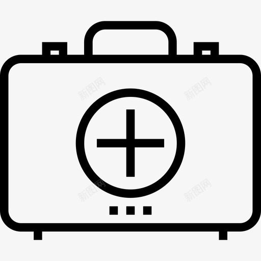 急救箱医疗卫生3线性图标svg_新图网 https://ixintu.com 医疗卫生3 急救箱 线性