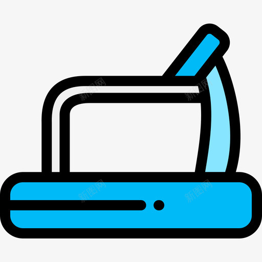 跑步机晨练9线性颜色图标svg_新图网 https://ixintu.com 晨练9 线性颜色 跑步机