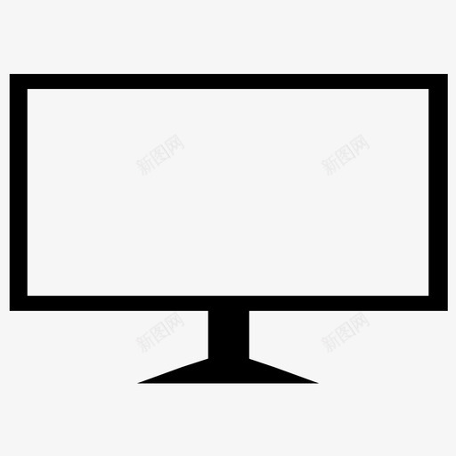 显示器led电视图标svg_新图网 https://ixintu.com led电视 显示器