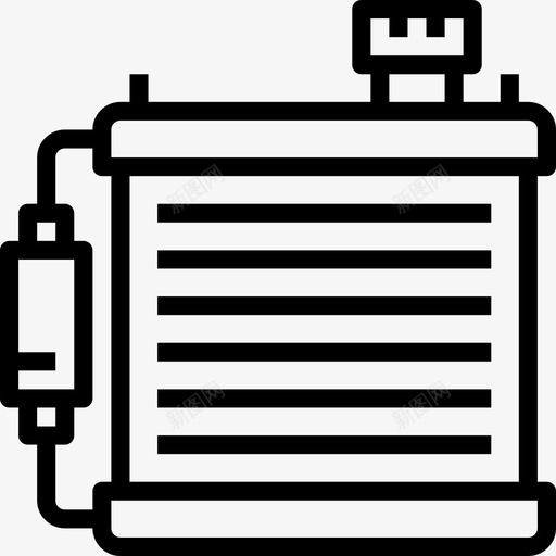散热器汽车服务5线性图标svg_新图网 https://ixintu.com 散热器 汽车服务5 线性