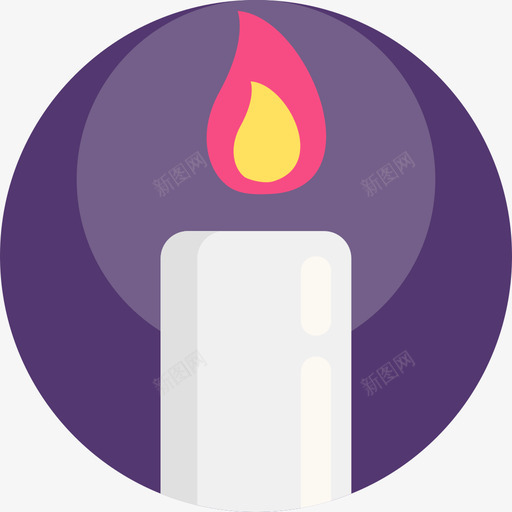 蜡烛生日26平的图标svg_新图网 https://ixintu.com 平的 生日26 蜡烛