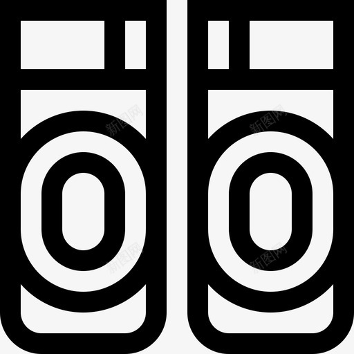 护膝彩弹2直线型图标svg_新图网 https://ixintu.com 彩弹2 护膝 直线型