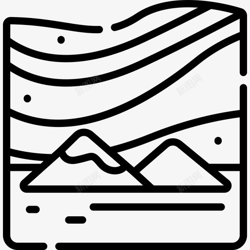 奥罗拉自然28直线型图标svg_新图网 https://ixintu.com 奥罗拉 直线型 自然28