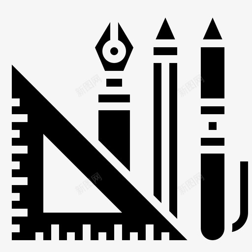 工具建筑草图图标svg_新图网 https://ixintu.com 创作过程扎实 工具 建筑 房屋设计 素描 草图
