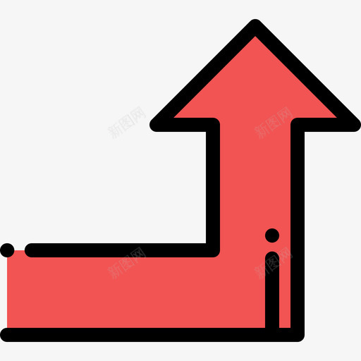 上箭头箭头34线颜色图标svg_新图网 https://ixintu.com 上箭头 箭头34 线颜色