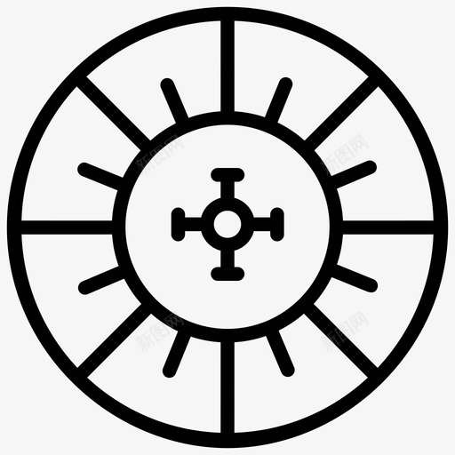 轮盘赌赌场游戏赌博图标svg_新图网 https://ixintu.com 扑克 赌博 赌场元素线图标 赌场游戏 轮盘赌 轮盘赌轮