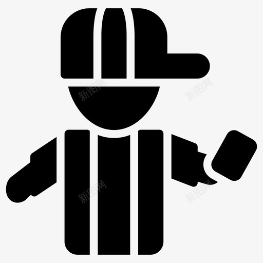 裁判员教练比赛裁判图标svg_新图网 https://ixintu.com 体育教练 教练 比赛裁判 篮球字形矢量图标 裁判员