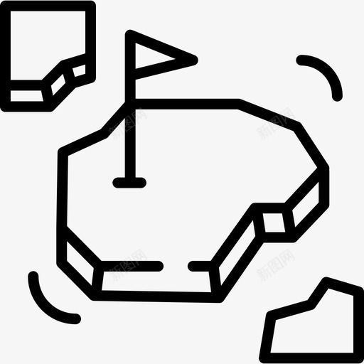 冰北极9线性图标svg_新图网 https://ixintu.com 冰 北极9 线性