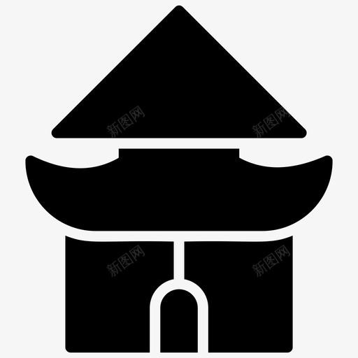 瓦阿伦曼谷寺庙泰国地标图标svg_新图网 https://ixintu.com 曼谷寺庙 泰国地标 泰国寺庙 泰国石刻图标 瓦阿伦