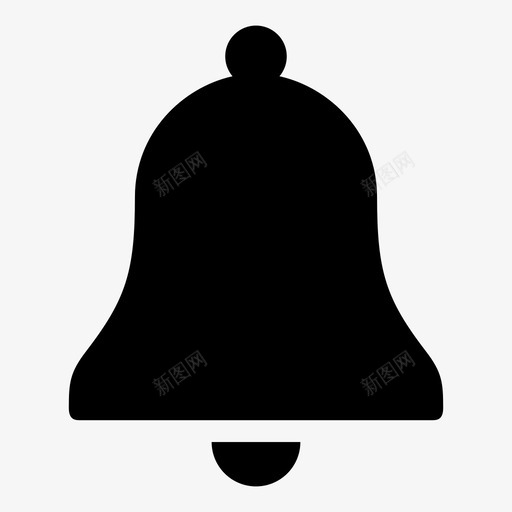 铃铛闹铃警报图标svg_新图网 https://ixintu.com 圣诞铃 电影摄影机声音铃领带 警报 通知 铃声 铃铛 闹铃