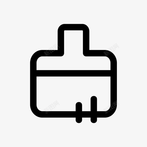 墙刷透明油漆刷图标svg_新图网 https://ixintu.com 商店 墙刷 油漆刷 购物 透明