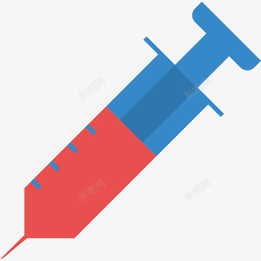 医用注射器76号扁平图标svg_新图网 https://ixintu.com 76号 医用注射器 扁平