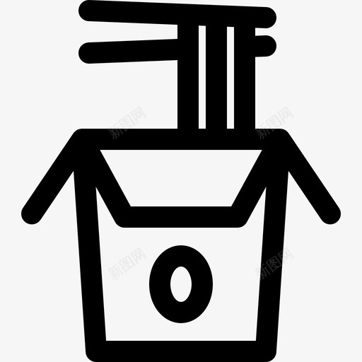 面条外卖11个直线型图标svg_新图网 https://ixintu.com 外卖11个 直线型 面条