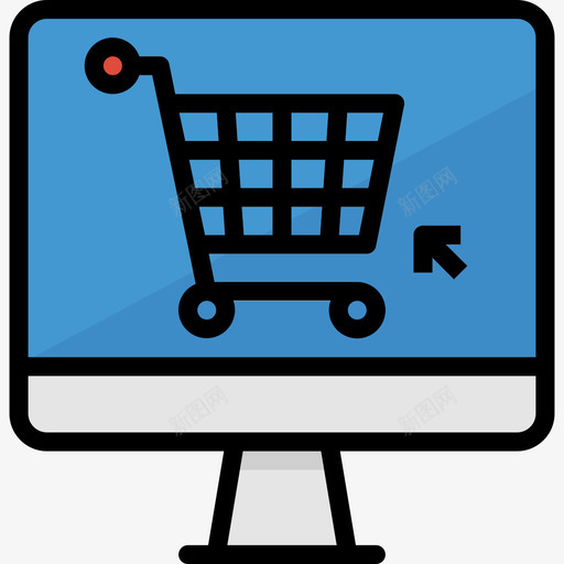网上商店物流12线颜色图标svg_新图网 https://ixintu.com 物流12 线颜色 网上商店