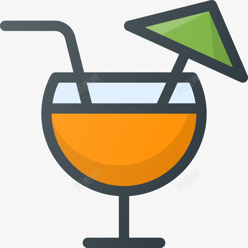 鸡尾酒会派对活动5直线颜色图标svg_新图网 https://ixintu.com 派对活动5 直线颜色 鸡尾酒会