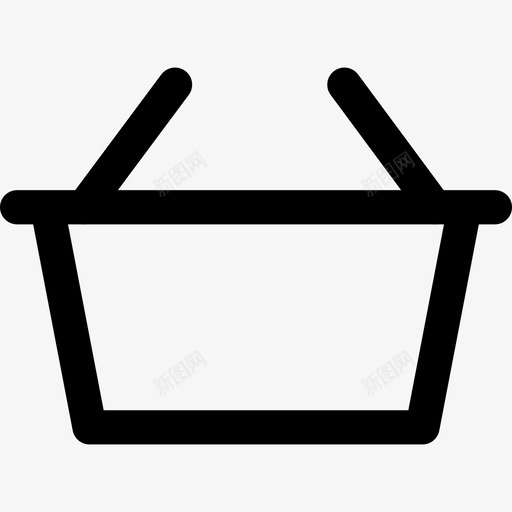 购物篮杂项16直线图标svg_新图网 https://ixintu.com 杂项16 直线 购物篮