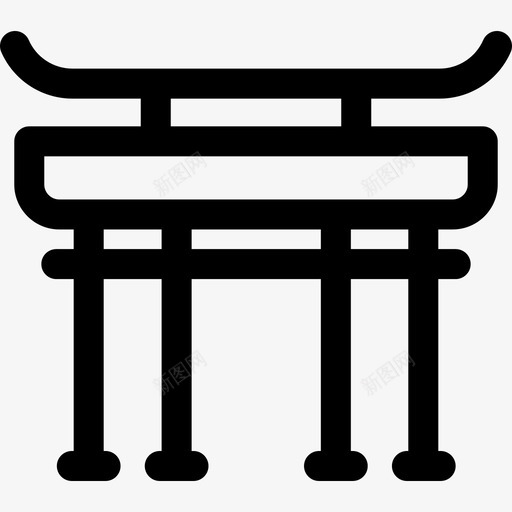 门环面20线性图标svg_新图网 https://ixintu.com 20 线性 门环面