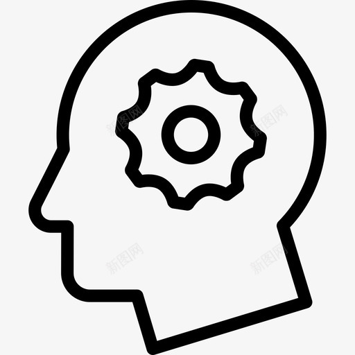 思考商业80直线型图标svg_新图网 https://ixintu.com 商业80 思考 直线型