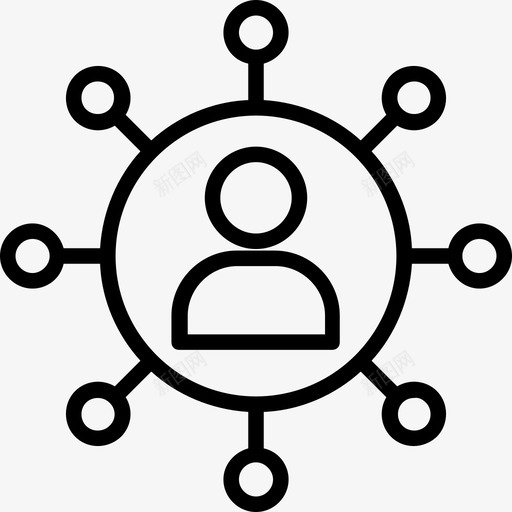 网络商业和金融31浅圆形图标svg_新图网 https://ixintu.com 商业和金融31 浅圆形 网络