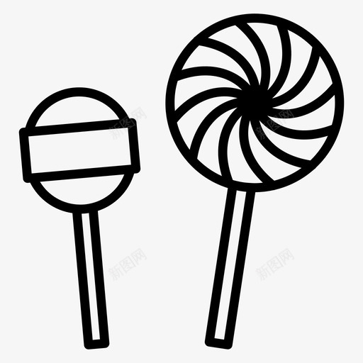 糖果棒棒糖派对图标svg_新图网 https://ixintu.com 棒棒糖 派对 派对大纲 糖果