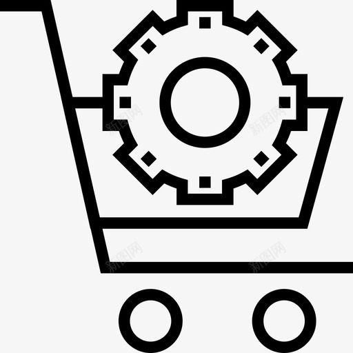 购物车搜索引擎优化网站优化线性图标svg_新图网 https://ixintu.com 搜索引擎优化网站优化 线性 购物车