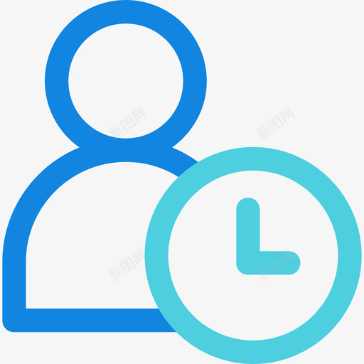 用户office58线形蓝色图标svg_新图网 https://ixintu.com office58 用户 线形蓝色
