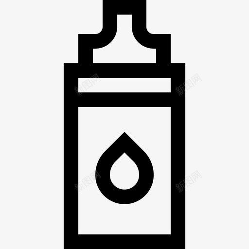 眼药水兽医线性图标svg_新图网 https://ixintu.com 兽医 眼药水 线性