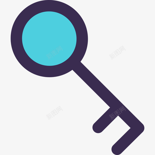 键显影28线型蓝色图标svg_新图网 https://ixintu.com 显影28 线型蓝色 键